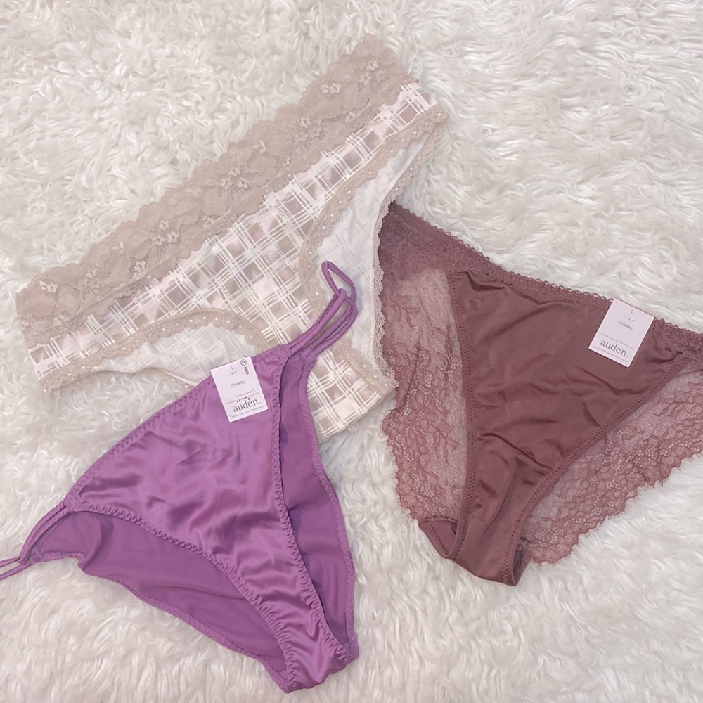 Three Pairs Of Auden Panties    Size L